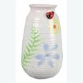 Youngs Stoneware Handmade Floral Vase 21057